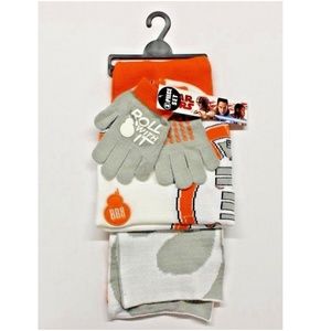 Star Wars BB8 3-Piece Knit Hat Scarf & Gloves Set